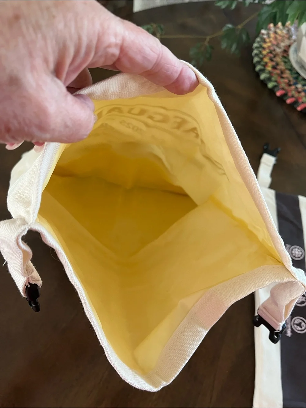 2 - Bee’s Wax Bread Preservation Bags in Natural Cotton - Cream